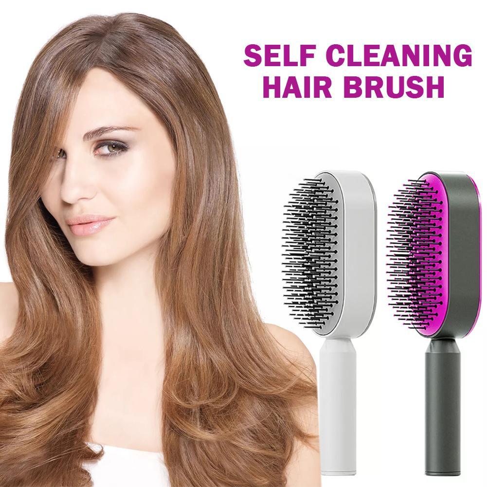 LuxeGlow Self-Cleaning Scalp Massage Brush