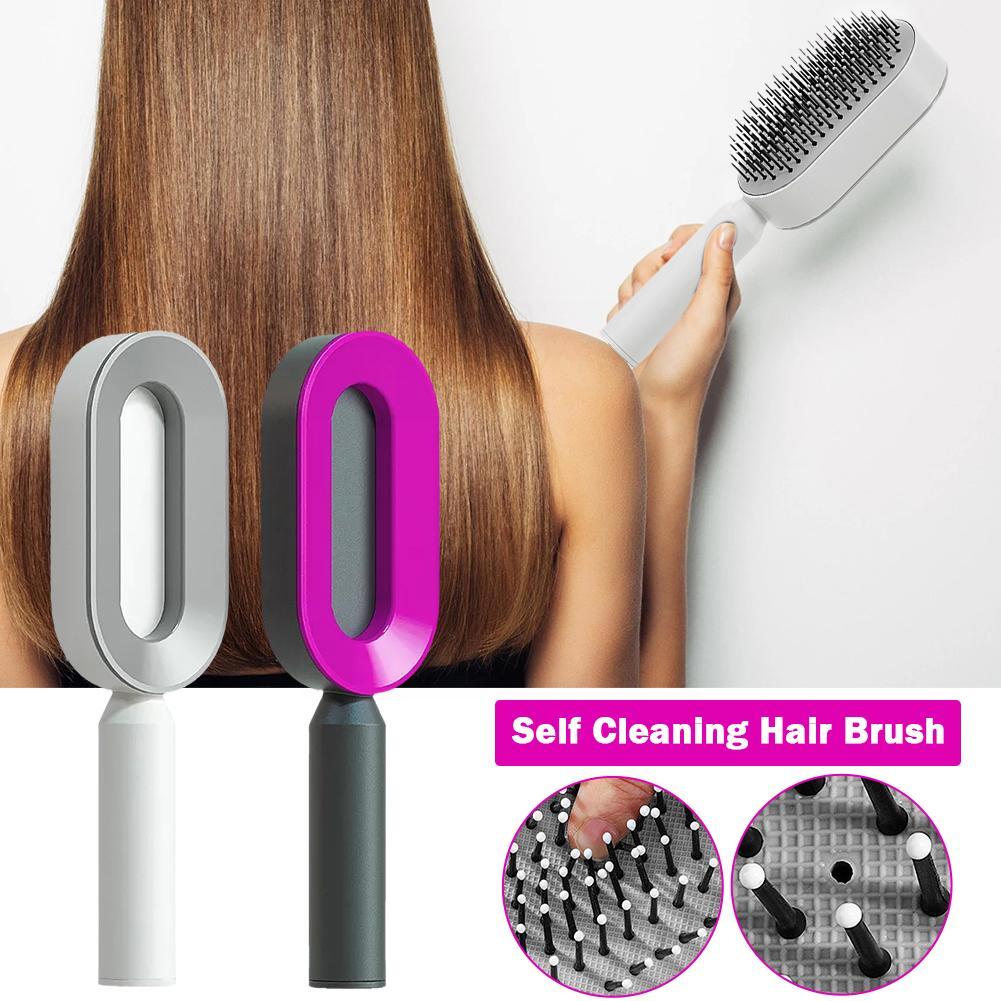 LuxeGlow Self-Cleaning Scalp Massage Brush
