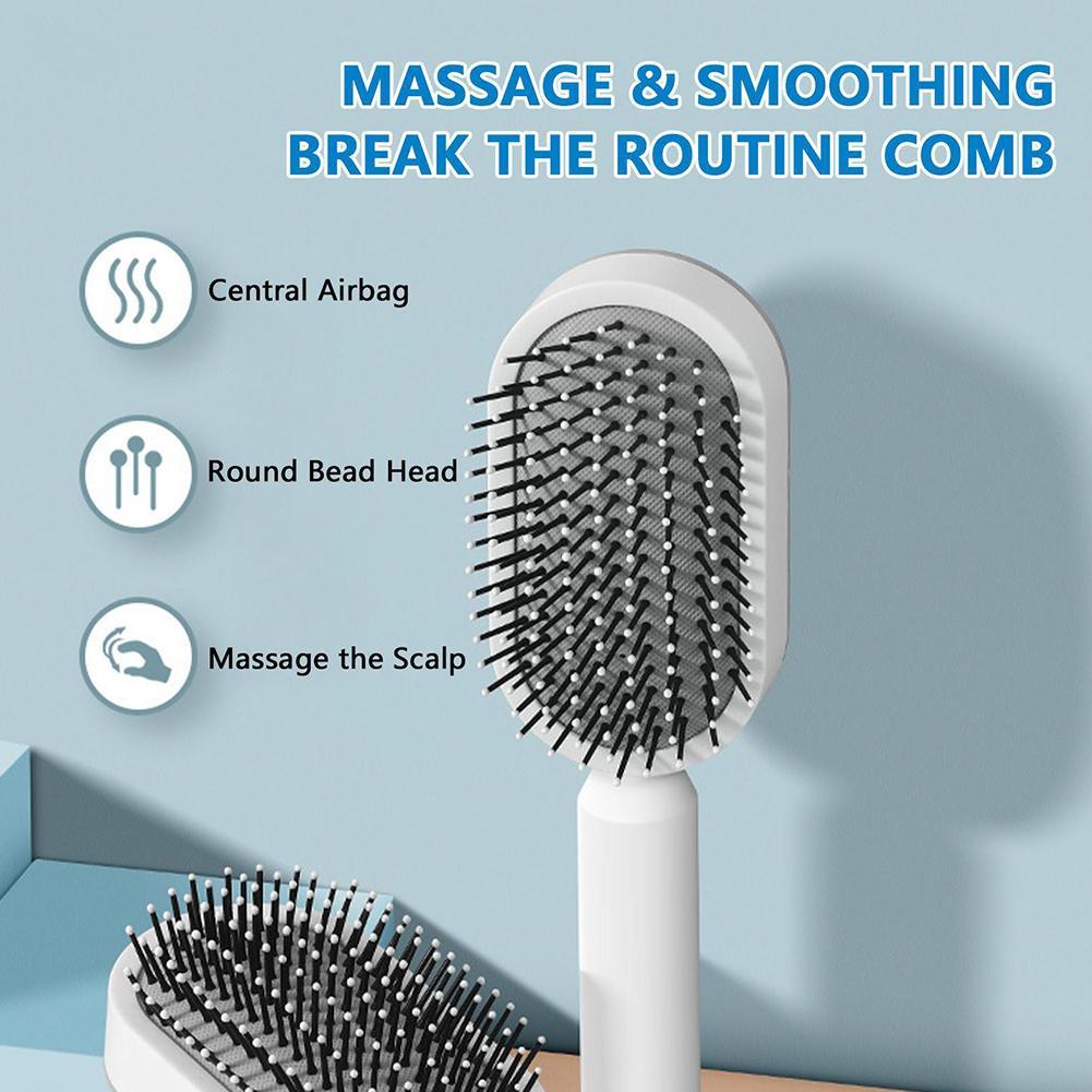 LuxeGlow Self-Cleaning Scalp Massage Brush