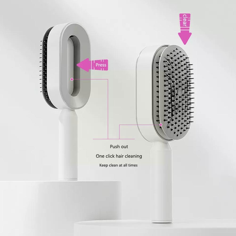 LuxeGlow Self-Cleaning Scalp Massage Brush