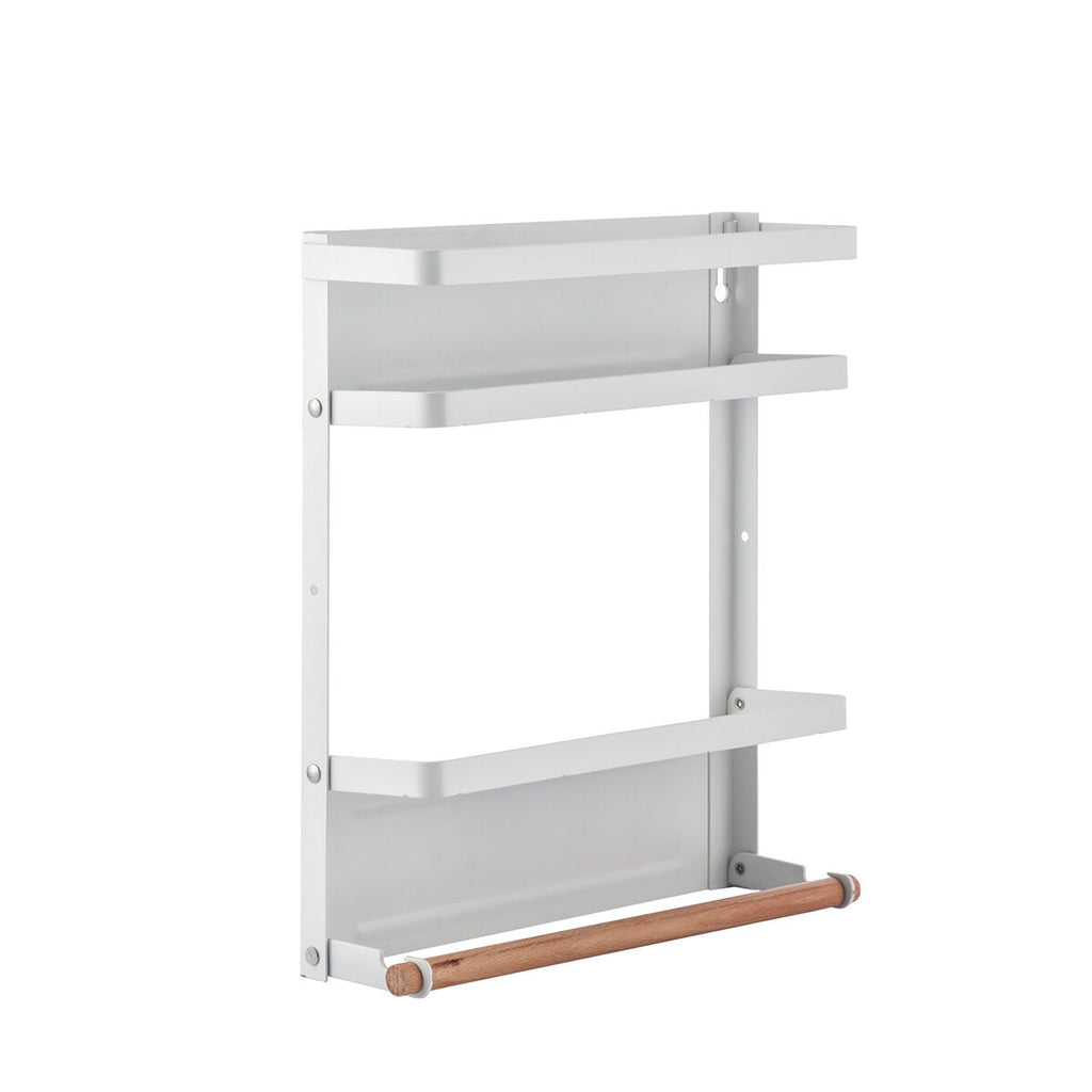 Magnetic Kitchen Storage Rack with Hooks