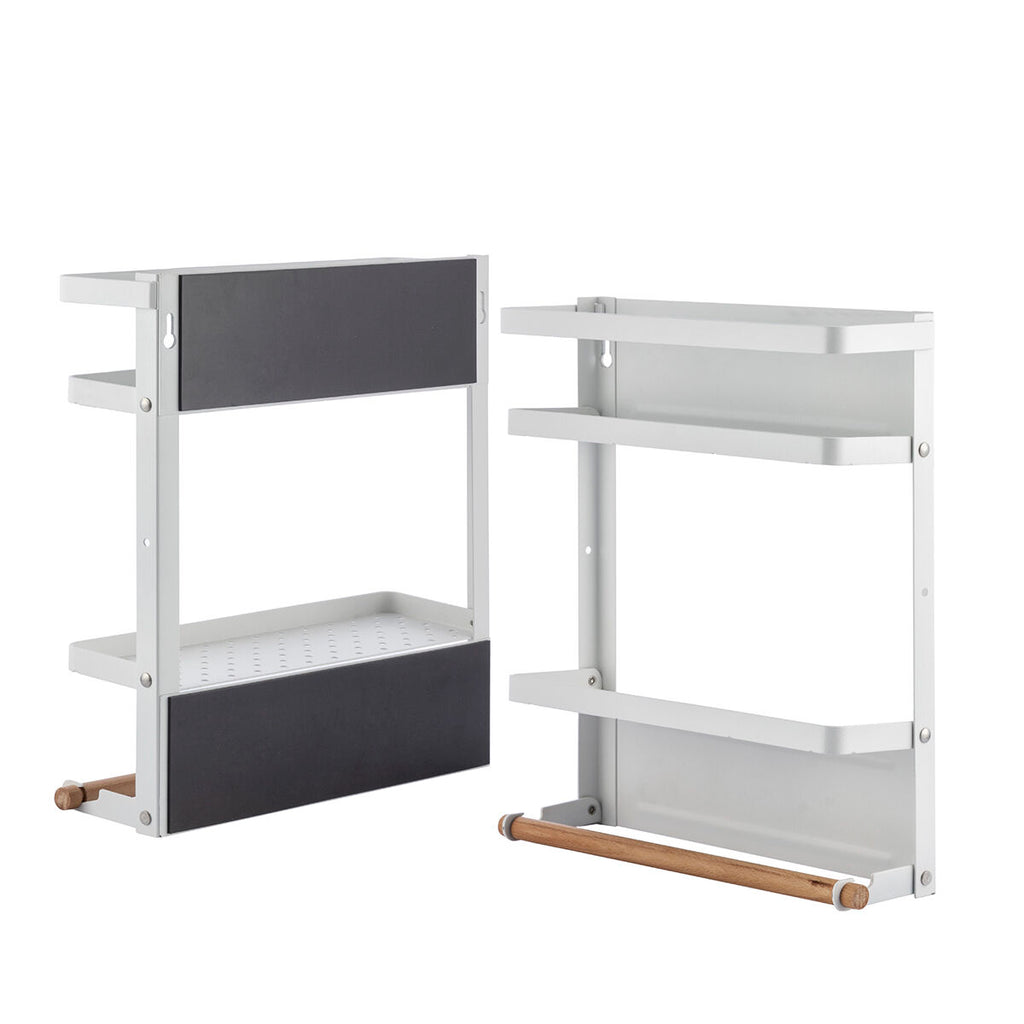 Magnetic Kitchen Storage Rack with Hooks