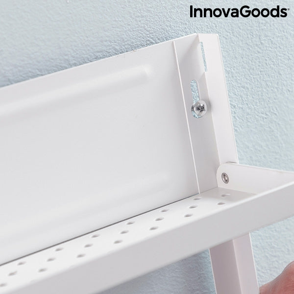 Magnetic Kitchen Storage Rack with Hooks