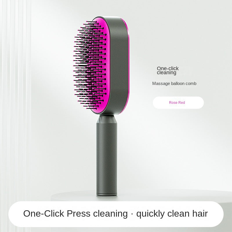 LuxeGlow Self-Cleaning Scalp Massage Brush